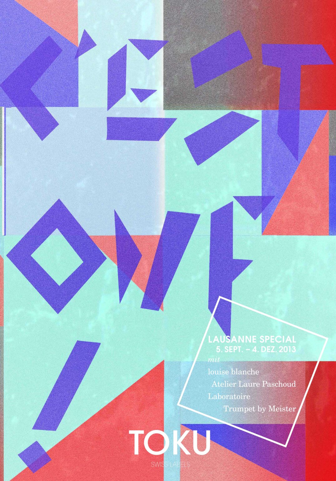 Plakatgestaltung, Poser Design, TOKU Lausanne Special